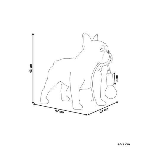 Lampe à Poser Chien Baxter Doré