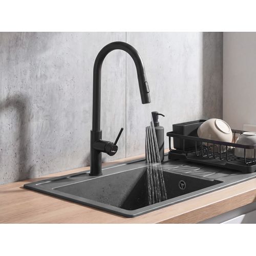Robinet De Cuisine À Tirette Paranam Noir