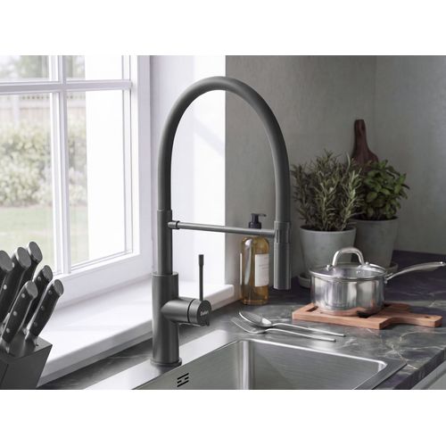 Robinet De Cuisine À Tirette Arkhata Noir