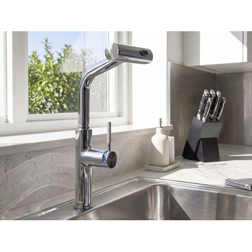 Robinet De Cuisine À Tirette Peguche Gris