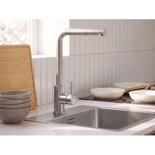 Robinet De Cuisine À Tirette Liaviuco Argenté