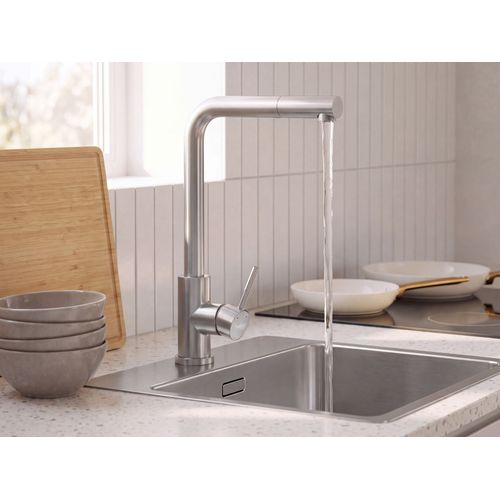 Robinet De Cuisine À Tirette Liaviuco Argenté