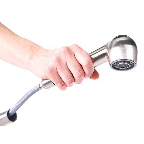 Robinet De Cuisine À Tirette Wichabai Argenté