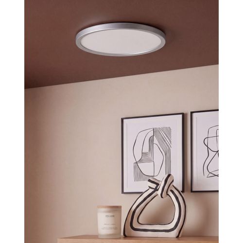 Plafonnier À LED Velora Avec Télécommande Avec Variateur Argenté