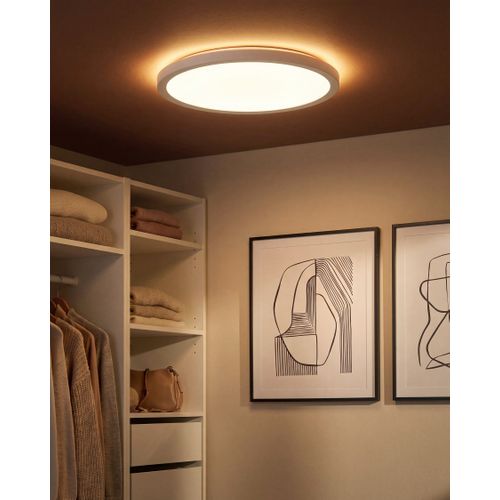 Plafonnier À LED Velora Avec Télécommande Avec Variateur Blanc