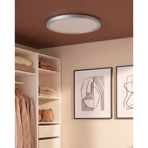 Plafonnier À LED Velora Avec Télécommande Avec Variateur Argenté