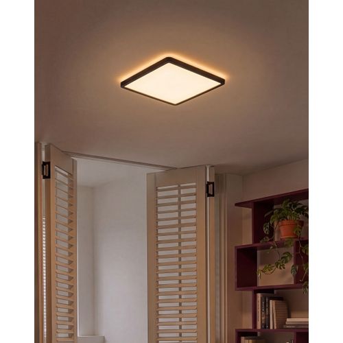 Plafonnier À LED Tivora Avec Télécommande Avec Variateur Noir