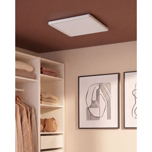 Plafonnier À LED Tivora Avec Télécommande Avec Variateur Blanc