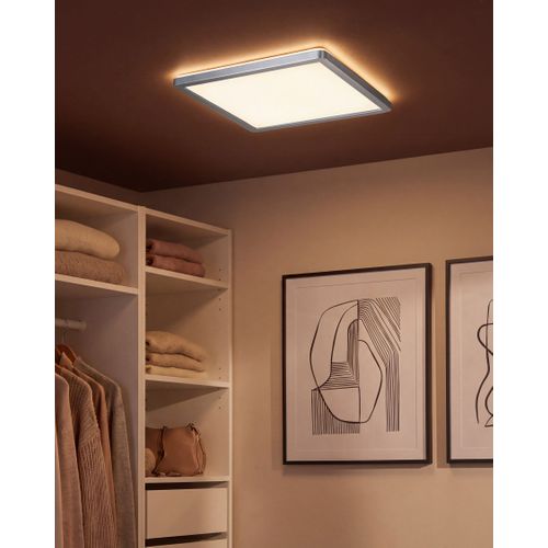 Plafonnier À LED Tivora Avec Télécommande Avec Variateur Argenté