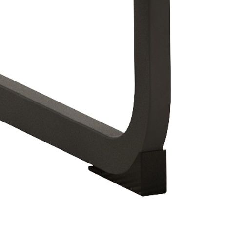 Lot De 2 Chaises De Salle à Manger, Dossier Ergonomique, En Simili Cuir Noir, Pieds Métal Noir