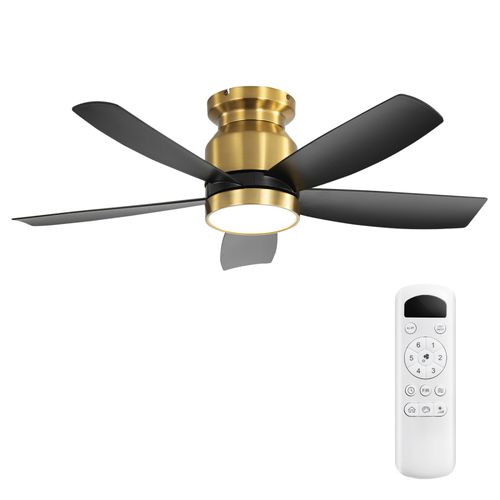 Ventilateur 106,68 Cm Avec LED, Moteur Dc, Fonction Mémoire, Minuterie (1/4/8h), Abs, Noir