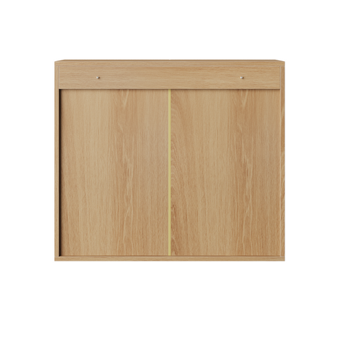 Armoire Murale Salle De Bain 60x20x52 Cm 2 Portes, étagères Réglables, En Mdf, Chêne