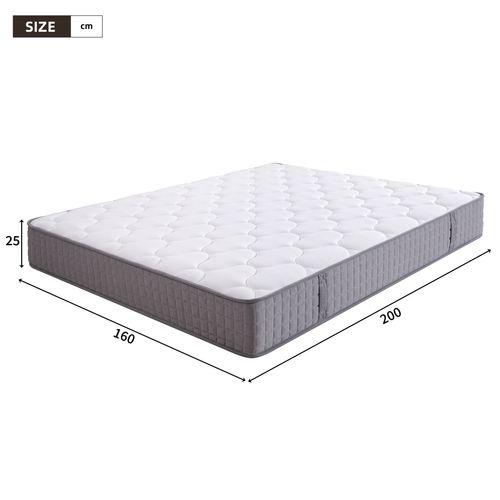 Matelas Ressorts 160x200 Cm Lunorel 7 Zones Ergonomiques H3 ép.25 Cm