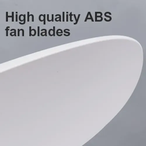 Ventilateur De Plafond 52 Pouces 3 Pales Abs, Moteur Dc Réversible, Télécommande 6 Vitesses, Blanc