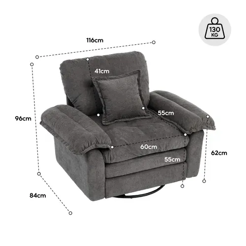 Ensemble Canapé 2 Pièces En Tissu Chenille Vert : Fauteuil Et Canapé 2 Places