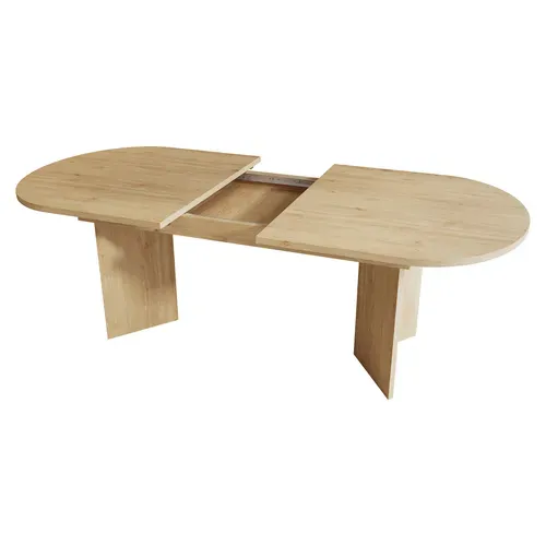 Table à Manger Extensible 160/200x90 Cm En Bois Chêne , Pour 4 à 8 Personnes