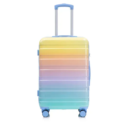 Set De 4 Valises Rigides PC 14/20/24/28 Pouces Jaune Avec Serrure À Code