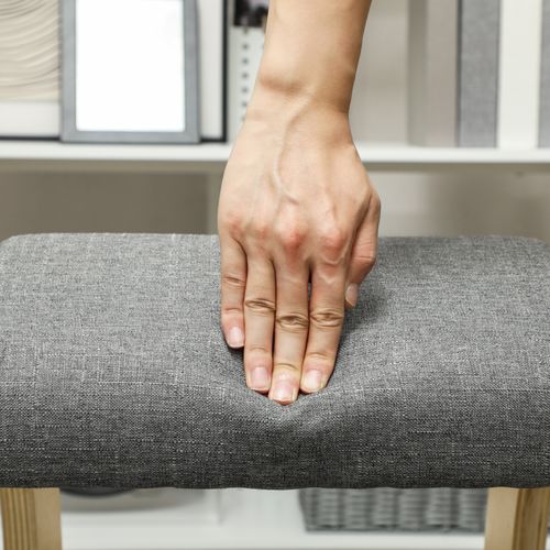 Fauteuil De Bureau Ergonomique - Chaise à Genoux Pour Posture Correcte Avec Basculante En Bois Gris
