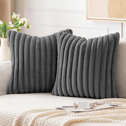 Housse De Coussin De Noël Brodée Flocons De Neige - 46x46 Cm - Décoration D'hiver Pour Canapé, Salon, Maison De Campagne