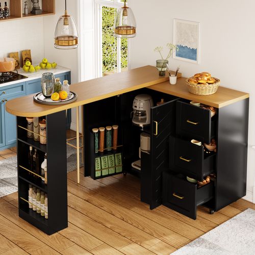 Table de bar extensible Table de bistro mobile Table debout Table haute