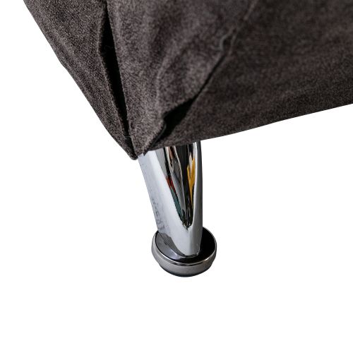 Méridienne De Relaxation, Dossier 140°, Poche Latérale, Gris Foncé