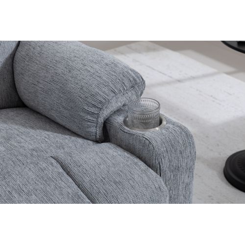 Fauteuils Releveurs Électriques, Velours, Motorisés, Gris Clair