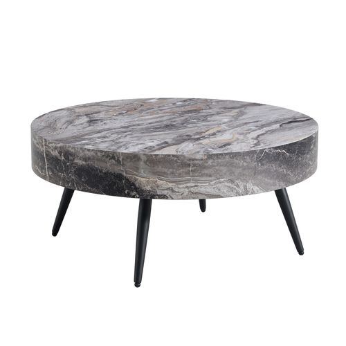 Table Basse Ronde Grise