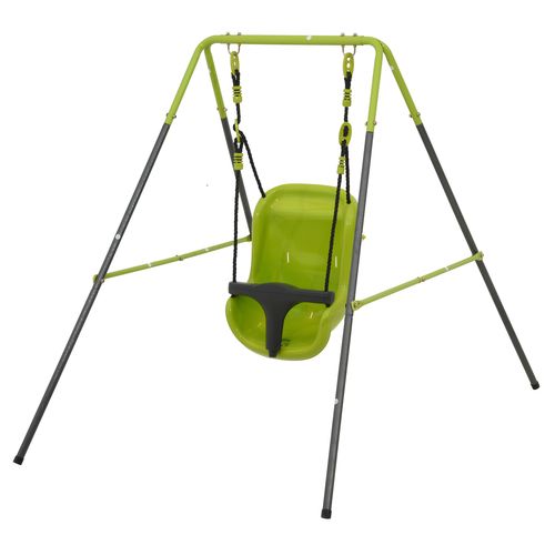 Balançoire Bébé Pour Intérieur/extérieur Avec Siège De Sécurité En Acier Vert