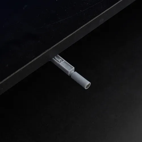 Meuble TV 2 Tiroirs Et 2 Placards, LED App, Panneau De Particules Et Verre Trempé, Noir/blanc