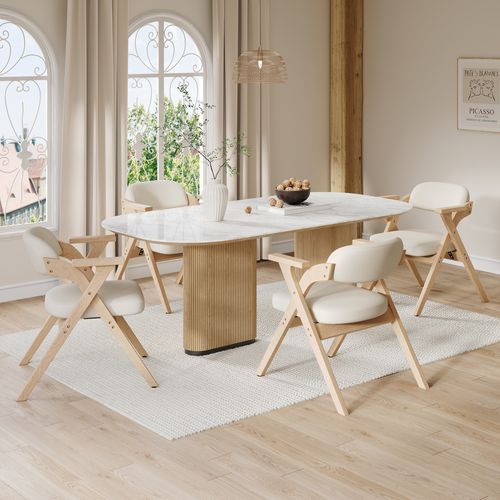 Chaise Pliable - Lot De 2 - Pratique Et Compacte - Facile à Ranger - Tissu Lin - Beige