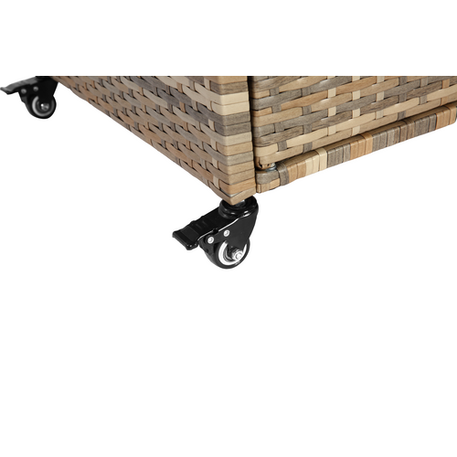 Desserte De Bar 131 Cm Avec Plateau En Acier, Beige