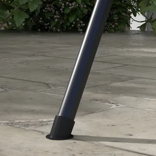 Balancelle De Jardin 3 Places Avec Structure En Acier Gris