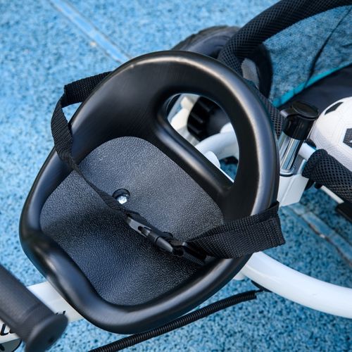 Tricycle Évolutif Enfant Bleu Clair 6-en-1 Avec Poignée Parentale