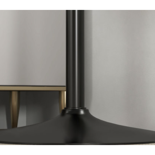 Table Haute Bar 60 X 102 Cm En Mdf Noir, Design Compact, Base Acier Poudré Stable