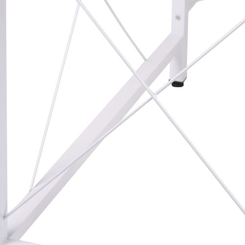 Bureau D'angle 150x150x76 Cm Coloris Naturel — Plateau Mdf Mélaminé Résistant, Piètement Métal