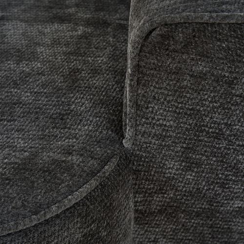 Méridienne Noire En Chenille Pour Salon