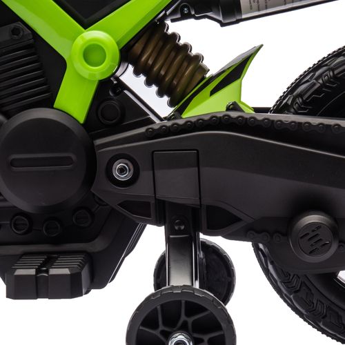 Moto électrique Enfant Verte 105 X 57 X 62 Cm Pour Balades Dès 3 Ans