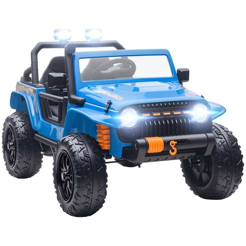 Voiture électrique Pour Enfants Bleue 12v 7ah Avec Siège Parent Et Télécommande 2,4g