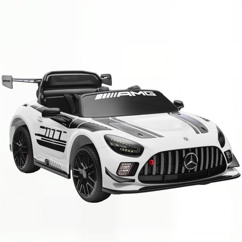 Voiture électrique Enfant Blanche 12v Avec Télécommande 2,4g Pour Conduite Assistée