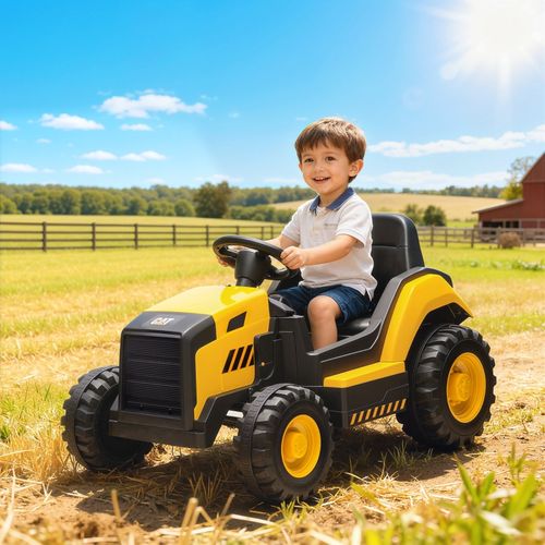 Véhicule électrique Enfant Jaune 12v Avec Télécommande 2,4g Pour Conduite 3-6 Ans