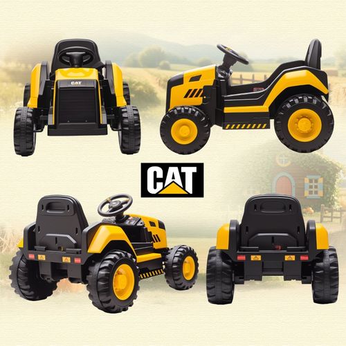 Véhicule électrique Enfant Jaune 12v Avec Télécommande 2,4g Pour Conduite 3-6 Ans