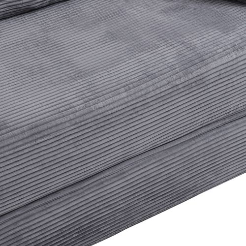 Canapé-lit Pliable Gris 173 X 176 Cm 2-en-1 Pour Petit Espace