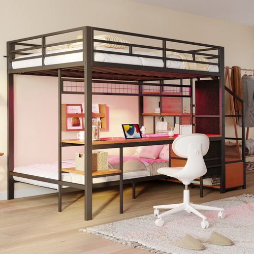 Lit Superpos Avec Bureau Intgr