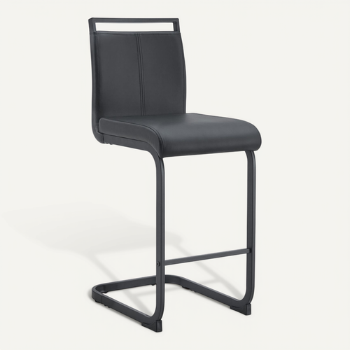 Lot De 2 Tabourets De Bar Noirs 96,5 Cm Pour Cuisine Et Restaurant
