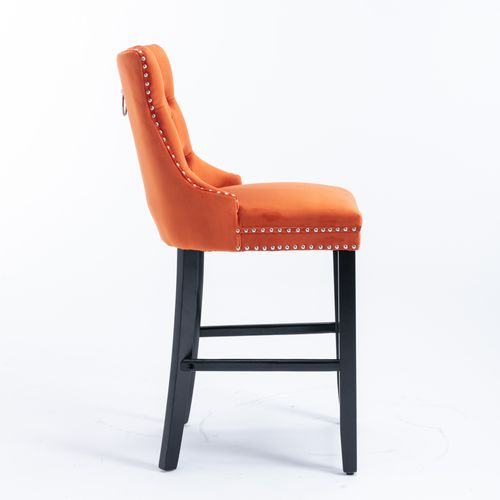 Lot De 2 Tabourets De Bar Noirs Pivotants 360° Avec Dossier Pour Cuisine