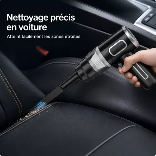 Aspirateur à main sans fil HEPA rechargeable USB 29000Pa pour voiture, maison et bureau