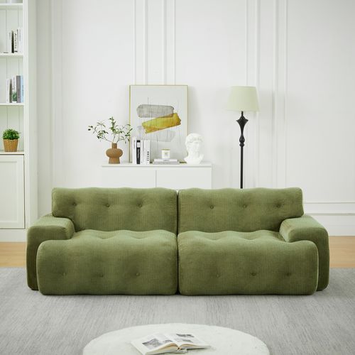 Canapé Compressé 2 Places 224 X 104 Cm - Vert