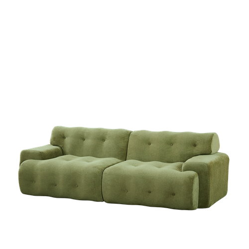 Canapé Compressé 2 Places 224 X 104 Cm - Vert