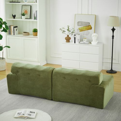 Canapé Compressé 2 Places 224 X 104 Cm - Vert