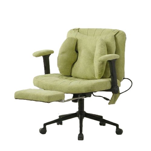 Chaise de bureau Pivotant Réglable Assise Large Avec Repose-Pieds Soutien Lombaire Vert